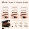 Sello para Cejas a Prueba de Agua,Kit de Sello para