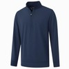 M MAELREG Mens Quarter Zip Pullover Sport Casual Long Sleeve