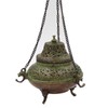 DharmaObjects Tibetan Traditional Hanging Incense Burner Copper (5.5 x 4.5