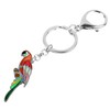 DOWAY Cute Macaw Parrot Keyring Car Accessories Key Charms Purse