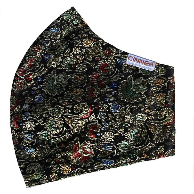 CINNEA® Black Blossom Adjustable Mouth Guard Community Mask Mask with