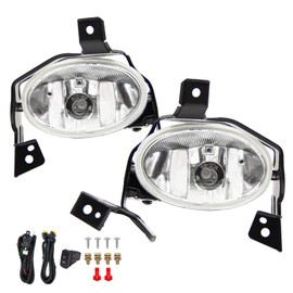 RAPOOSANS Driving Fog Lights Lamps Assembly Kit for Honda Crv Cr-v 2010 2011 Fog Lights Replacement with Switch and Wring Kit H11 12V 55W Bulbs
