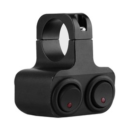 Motorcycle Handlebar Switch - CNC Aluminum Alloy Motorcycle Handlebar 1inch 25mm Headlight Spotlight Dual Switch Handlebar Double Control Kill Button Switch