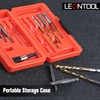 LEONTOOL 11Pcs Easy Out Screw Extractor Set, Titanium Coating Left