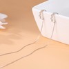 SLUYNZ 925 Sterling Silver Wave Cuff Earrings Wrap Tassel Earrings