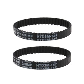 2x HTD3M-147-6 Vacuum Cleaner Toothed Drive Belts 17138747 Rubber Timing Belts Compatible with Vax Blade 24V Cordless 32V TBT3V1B1