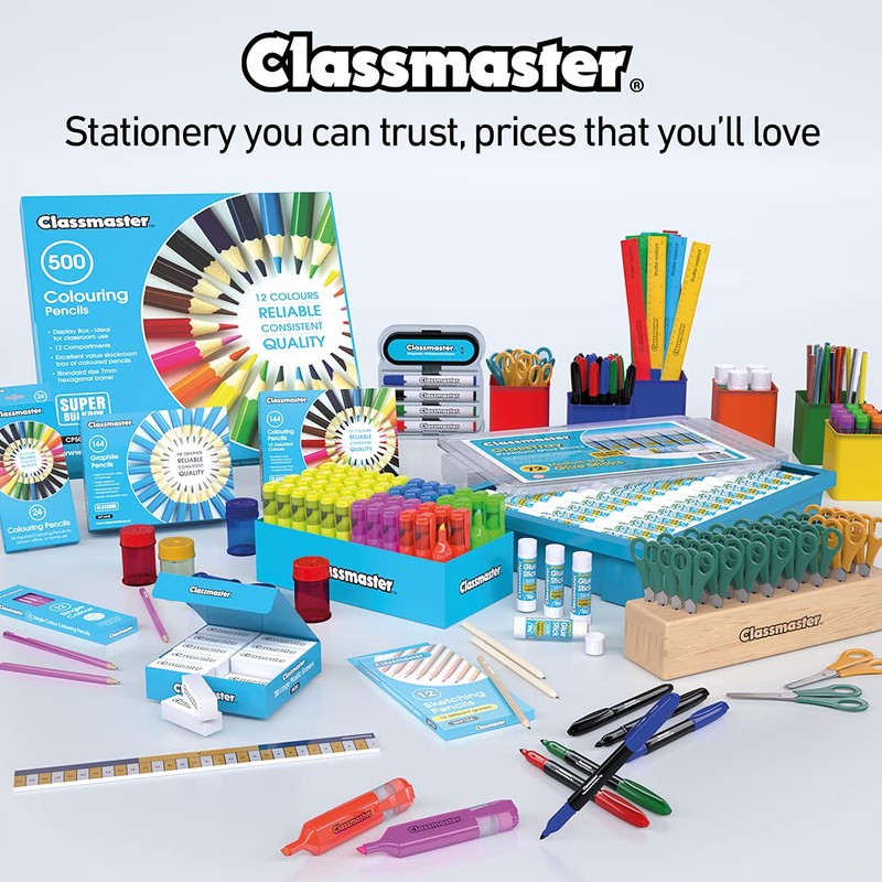 Classmaster SP12 Desk Pots – Storage Containers for Pencils, Pens