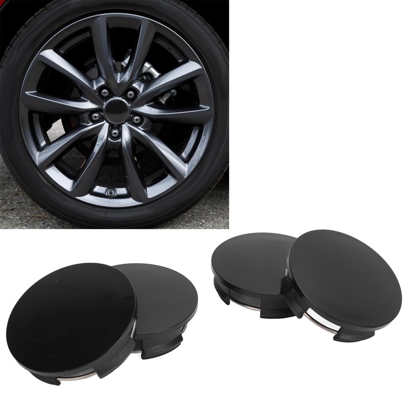 Tissting 4 Pcs Wheel Hub Caps Outer Diameter 57mm 50mm