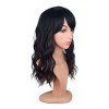 Symeiw Peluca Mezcla De Negro Marrón Ondulado 40cm Symeiw