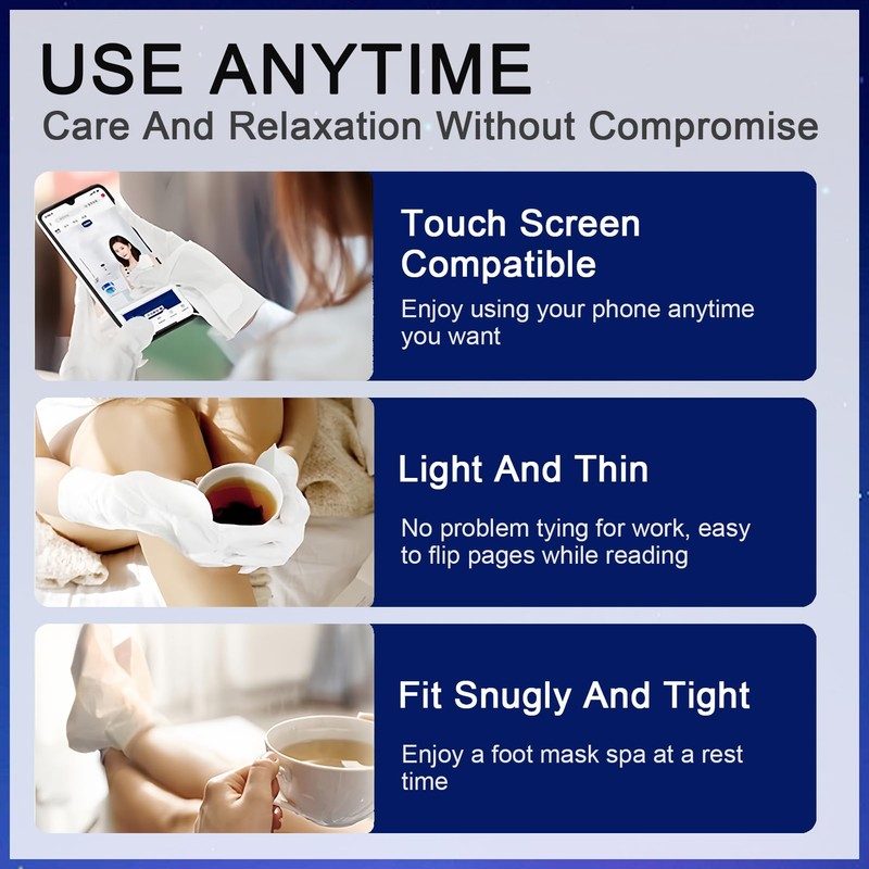 ASMAYSA 10 Pairs Feet Masks for Dry Cracked Feet, Exfoliating