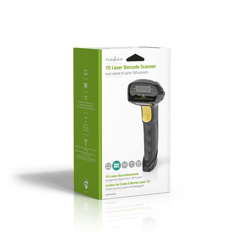 Nedis Barcode Scanner | Laser | Wired | 1D Linear