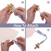 ALVABABY 8 Packs Pacifier Clips For Neutral Boys Girls Pacifier