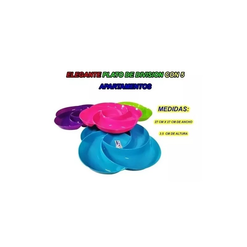 Yuliana Set 12 Platos Botaneros Forma Flor Marca Yuliana 5