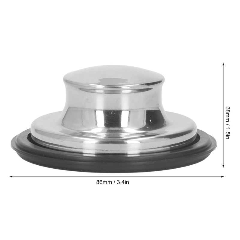 Garbage Disposal Plug Kitchen Sink Stopper Easy Cleaning 86mm OD