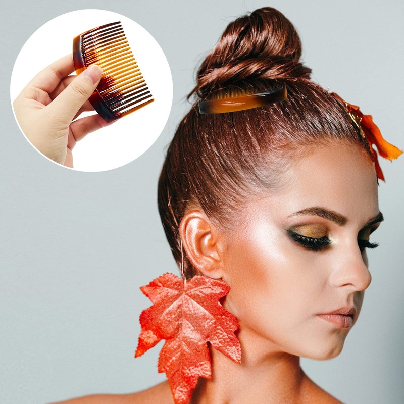 6 Pieces Plastic Side Hair Twist Comb French Twist Comb