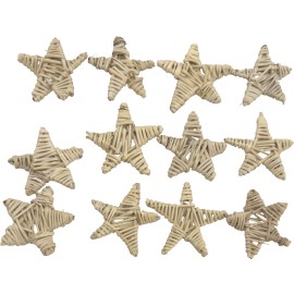 Mandarin Bird Toys 5067 Pk12 Mini Vine Star Chews - Handwoven willow vine bird foot toys, Chewy!