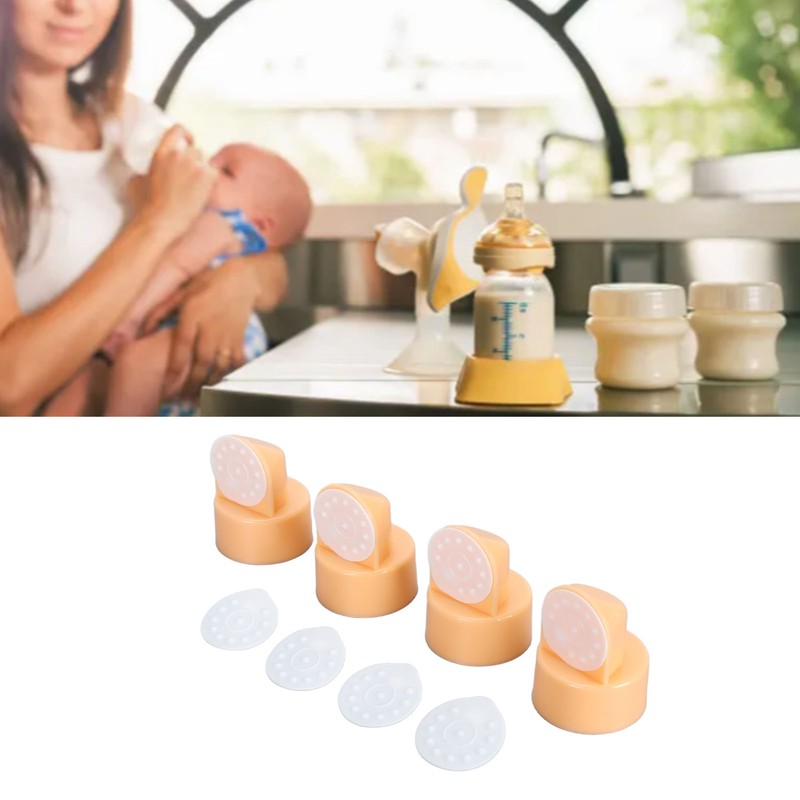 12pcs Spare Valves Membranes Silicone Spillage Prevention Accessory Pump Replacement