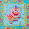 Embroidered Monogram Mahjong Table Mat Soundproof American Mahjong Mat Luxury