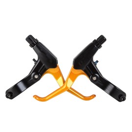 WEEVDRIE 1 Pair Brake Levers, Bicycle Brake Levers, Brake Levers, Handlebar Brakes, Aluminium Alloy Bicycle Brake Handbrake Lever, for 22 mm Handlebars, Mountain Bike, BMX, MTB, Road Bike, Folding