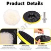 Mardatt 13Pcs 6" Car Polishing Pad Kit Includes 6" Buffing