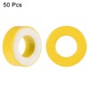 sourcing map Ferrite Ring Iron Force Toroid Core Yellow White