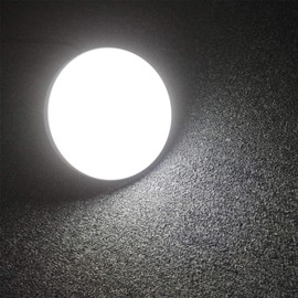 15w LED Bulkhead Round Ceiling Light Flush Mounted 6500k Cool White IP54 Water Resistant for Bathroom, Porch, Utility Room CW01