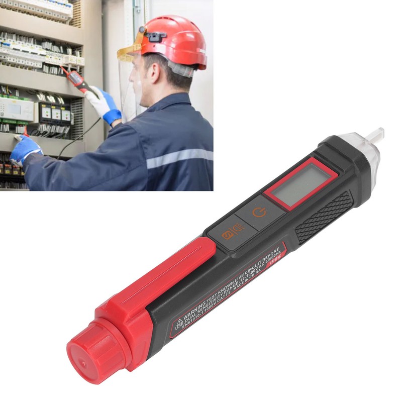 HT103 AC Voltage Tester Pen Waterproof Sound Light Alarm 12‑1000V