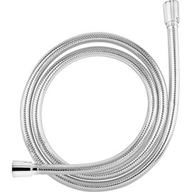 Cornat TECB3378 Shower Hose - 175 cm Length - Plastic Chrome Look - Extremely Durable - Twist-Proof - 1/2 Inch Connection / Shower Hose Made in Germany / Replacement Hose for Shower and Bath