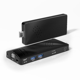 Mini PC Stick Fanless, Micro Computer Stick Pentium N4200 4GB 64GB eMMC (1.1 GHz), Small PC, USB3.0 X 2 Gigabit Ethernet 4K 60Hz, WiFi BT 5.0 HDMI 2.0 for Business Industrial IOT Media, Office
