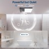 Smart Bathroom Exhaust Fan with Bluetooth Speaker and Light &