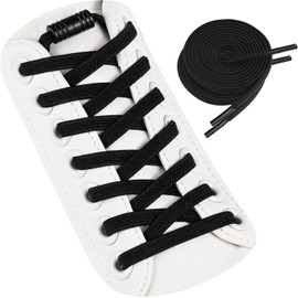 2PCS Cordones Elásticos sin Cordones, Zapatillas Cordones Elásticos Cordones Elásticos de Liberación Rápida sin Cordones Se Adapta a Todo Tipo de Zapatos