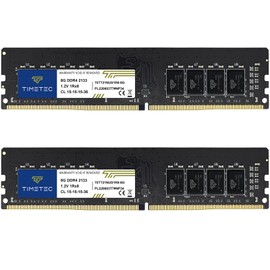 Timetec 16GB KIT(2x8GB) DDR4 2133MHz PC4-17000 Non-ECC Unbuffered 1.2V CL15 1Rx8 Single Rank 288 Pin UDIMM Memoria RAM Módulo para Actualizacion para PC Computadora de Escritorio (16GB KIT(2x8GB))