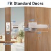 KNOBWELL 6 Pack Satin Nickel Door Handles Interior, Passage Door