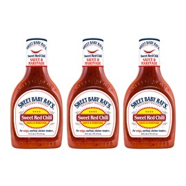 Sweet Baby Ray's, Wing Sauce & Glaze, Sweet Red Chili, 16oz Bottle (Pack of 3)