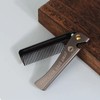 Foldable Comb Beard Comb with Corkscrew Comb Men Professional Styling