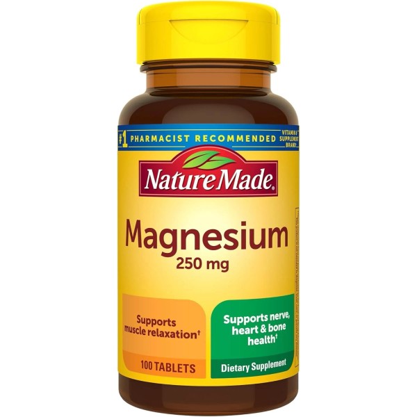 Magnesium Oxide 250 Mg, Dietary Supplement for Muscle, Heart, Bone