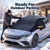 Car Windshield Snow Cover with Side Mirror Covers & Elastic