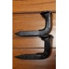 hand crafted (ONE PAIR) Railroad Spike Decor Gun Rack Hangers