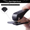 CyeeLife Dart Flight Hole Punch with 100 Metal O Rings,