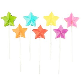 Mix Stars Lollipops, Handcrafted in USA, 24 Pieces, 1.5 lbs