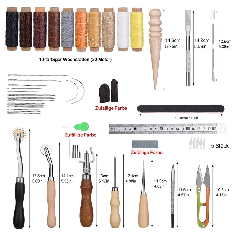 Ruasol Leather Tool Set Leather Sewing Kit and Accessories Leather