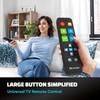 EZclicker Big Button Universal TV Remote (Black) Simple Easy to