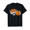 Tiger Basketball Ball Animal Cartoon Character T-Shirt