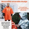 BUZIFU Emergency Rain Poncho Pack of 4 Waterproof Rain Cape,