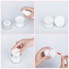 Airless Pump Bottle, 2PCS Moisturiser Container, Refillable Pump Dispenser Cream