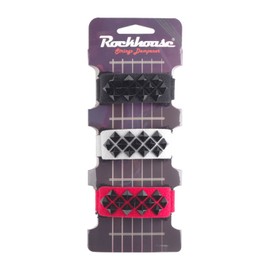 3 Pack Electric Guitar Bass String Muter Guitar Fret Wrap Dampener with Punk Style Rivets Fit for 6-String Guitar Wooden Guitar Bass Accessories