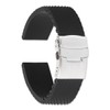 Rubber Watchband - w/deployment 18mm