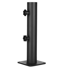 VANROUG Patio Umbrella Base Heavy Duty Umbrella Holder Outdoor Umbrella Base Stand Mount Double Hand-Turn Knob for Deck,Patio, Dock,Boat,Courtyard Balcony,Garden,Pontoons,Picnic Table