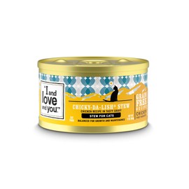 "I and love and you" Naked Essentials Canned Wet Cat Food - Grain Free, Chicken Stew Recipe, 3-Ounce, Pack of 24 Cans