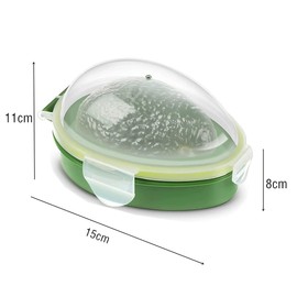 Dotala 3 in 1 Avocado Slicer Tool and Saver Keeper,Avocado Pit Remover and Cutter as knife peeler scoop with Comfort-Grip Handle (Green-(Slicer+Saver))